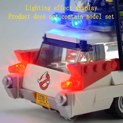 GEAMENT Blöcke Licht-Set für Ghostbusters ecto 1 - USB Beleuchtungsset Kompatibel mit Lego 21108 Aut