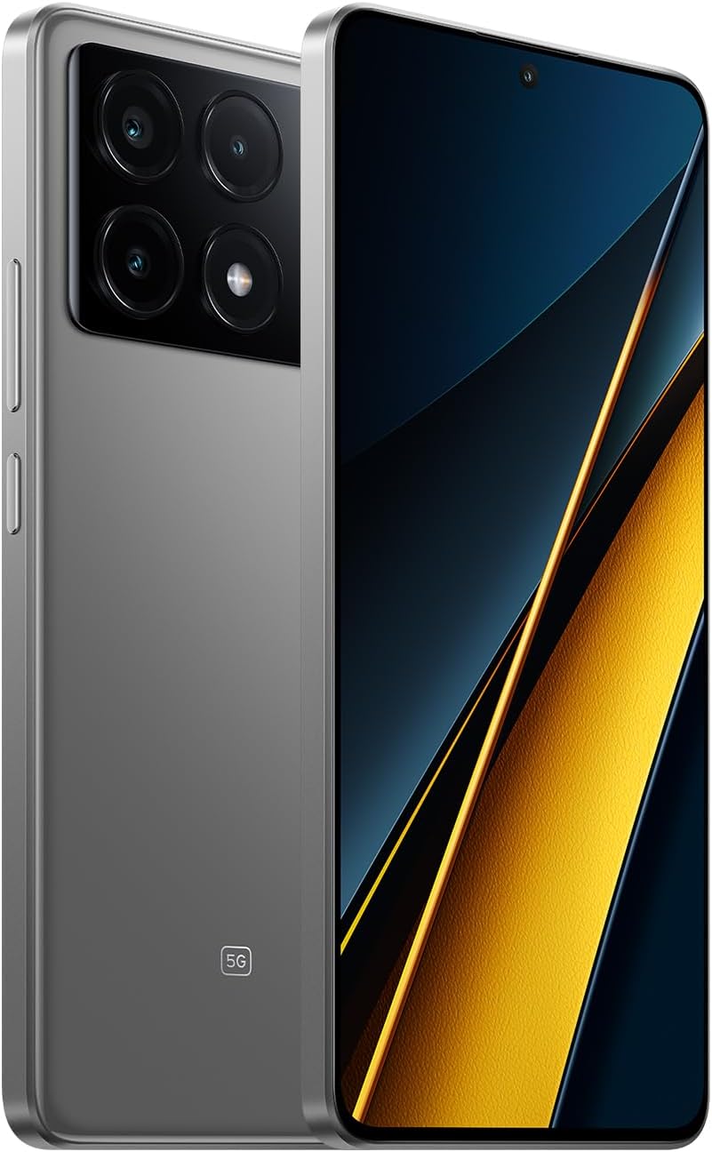 Xiaomi Poco X6 Pro Smartphone 12+512GB 4nm Processor 64MP Triple Camera (Grey) China Grey 12+512GB,