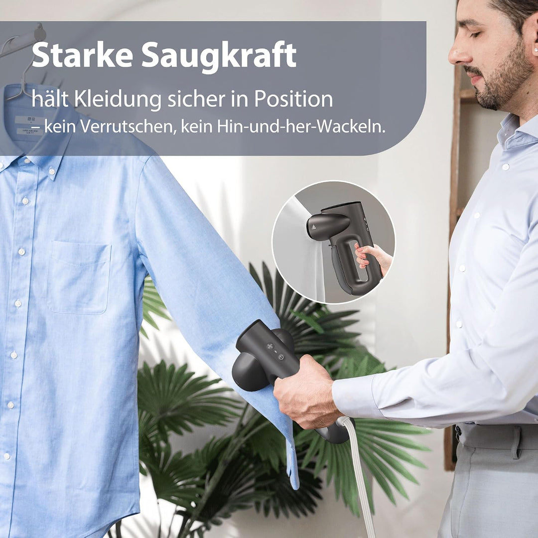 Neakasa Magic 1 Steamer Dampfglätter mit Saugfunktion, tragbarer Reisedampfglätter, 2300 Pa Saugleis