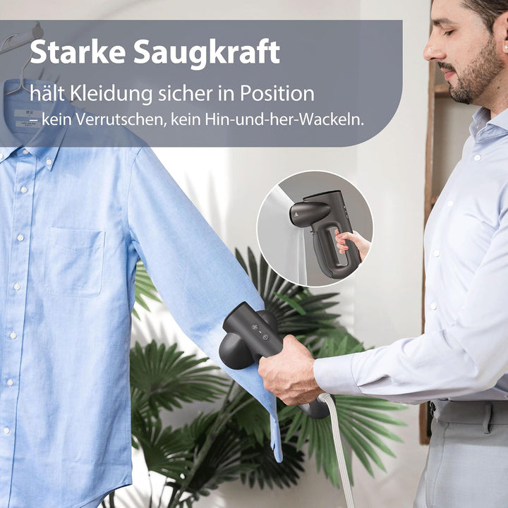 Neakasa Magic 1 Steamer Dampfglätter mit Saugfunktion, tragbarer Reisedampfglätter, 2300 Pa Saugleis