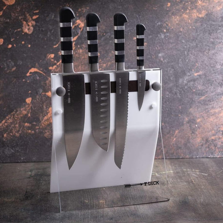 Dick Messerblock 4 Knives 5-teilig 1905 (Kochmesser, Santoku Messer, Brotmesser, Officemesser), Seri