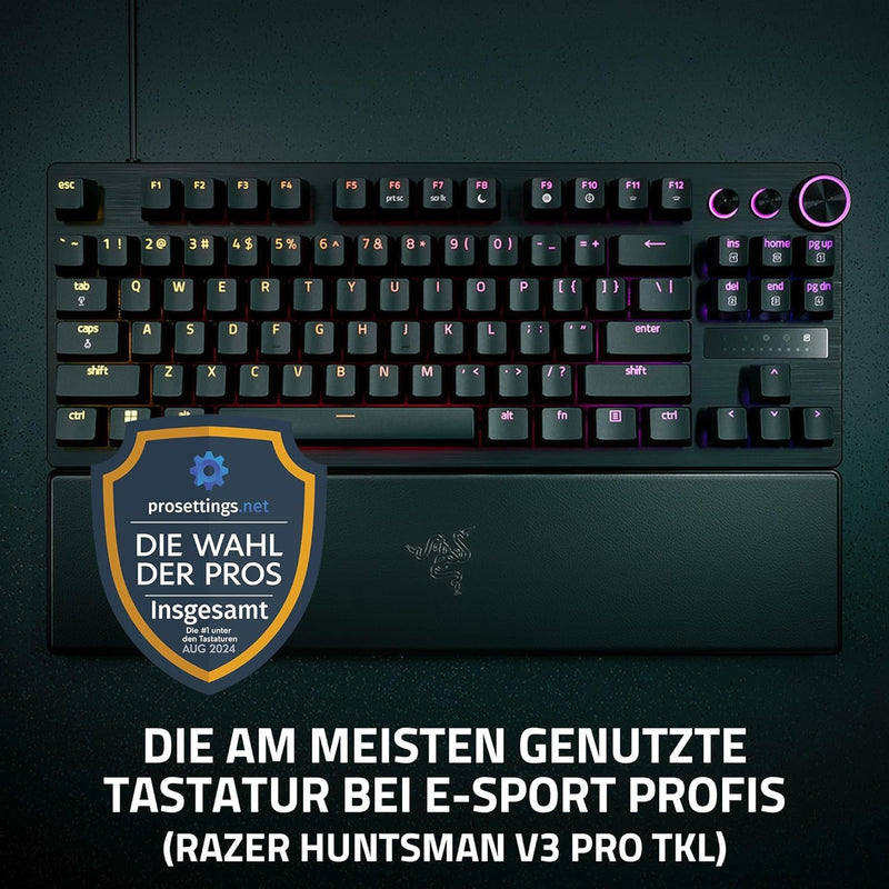 Razer Huntsman V3 Pro Tenkeyless - Analoge optische TKL E-Sport PC-Tastatur ohne Ziffernblock Snap T