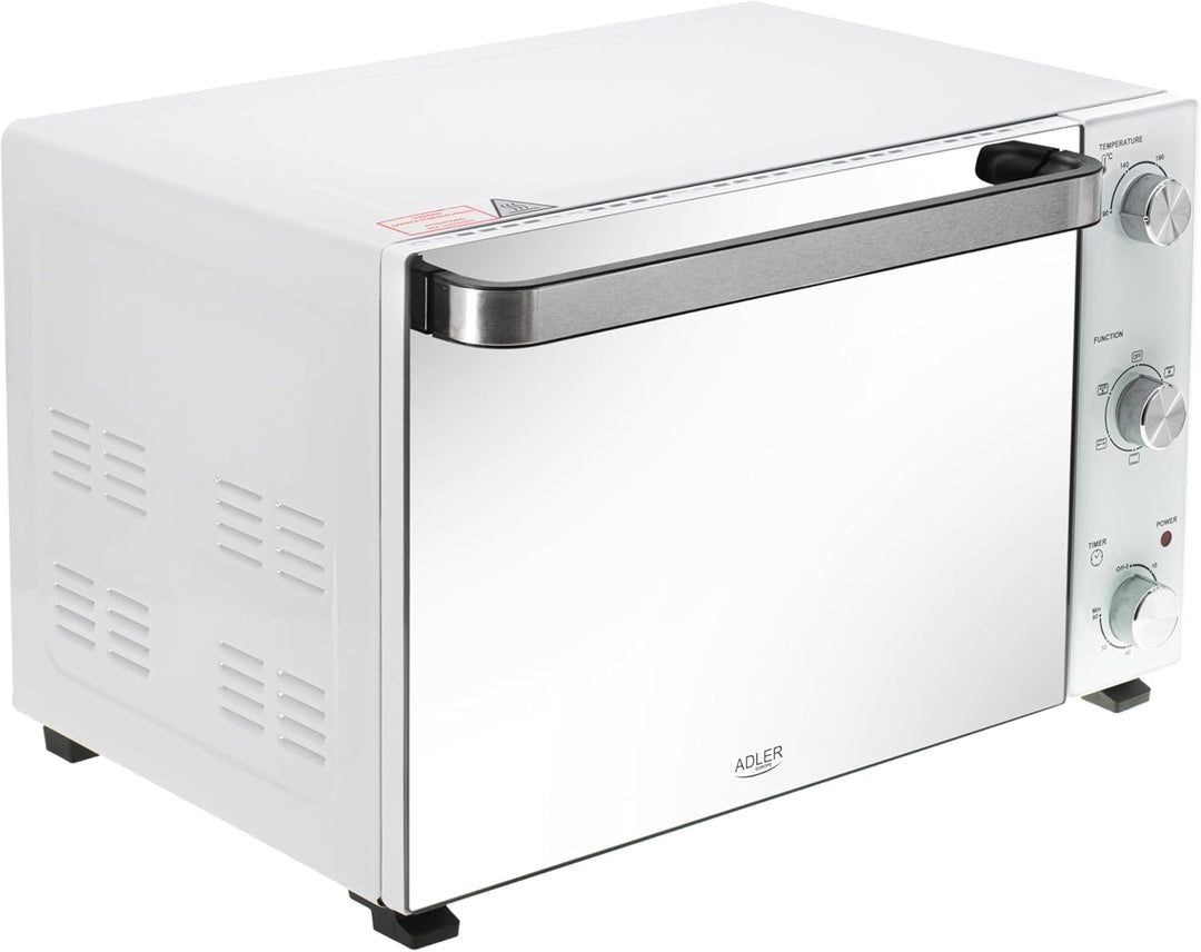 Adler Elektrischer Ofen, 48 l, AD 6027, 60 Minuten Timer, Temperaturregelung 90-230 °C, mehrere Funk