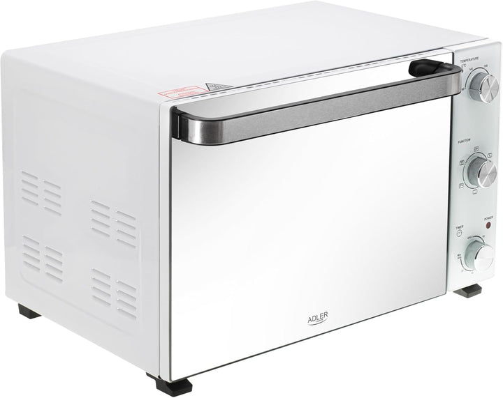 Adler Elektrischer Ofen, 48 l, AD 6027, 60 Minuten Timer, Temperaturregelung 90-230 °C, mehrere Funk