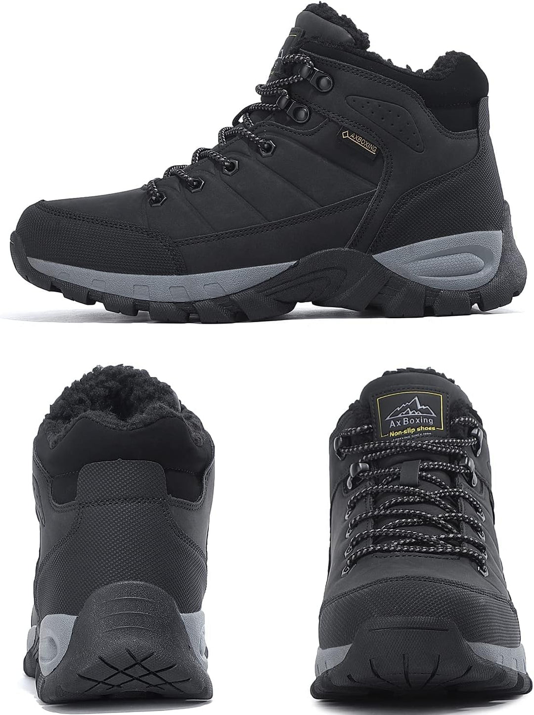 ARRIGO BELLO Winterschuhe Herren Winterstiefel Wanderstiefel Trekking Stiefel Gefüttert Warm Rutschf