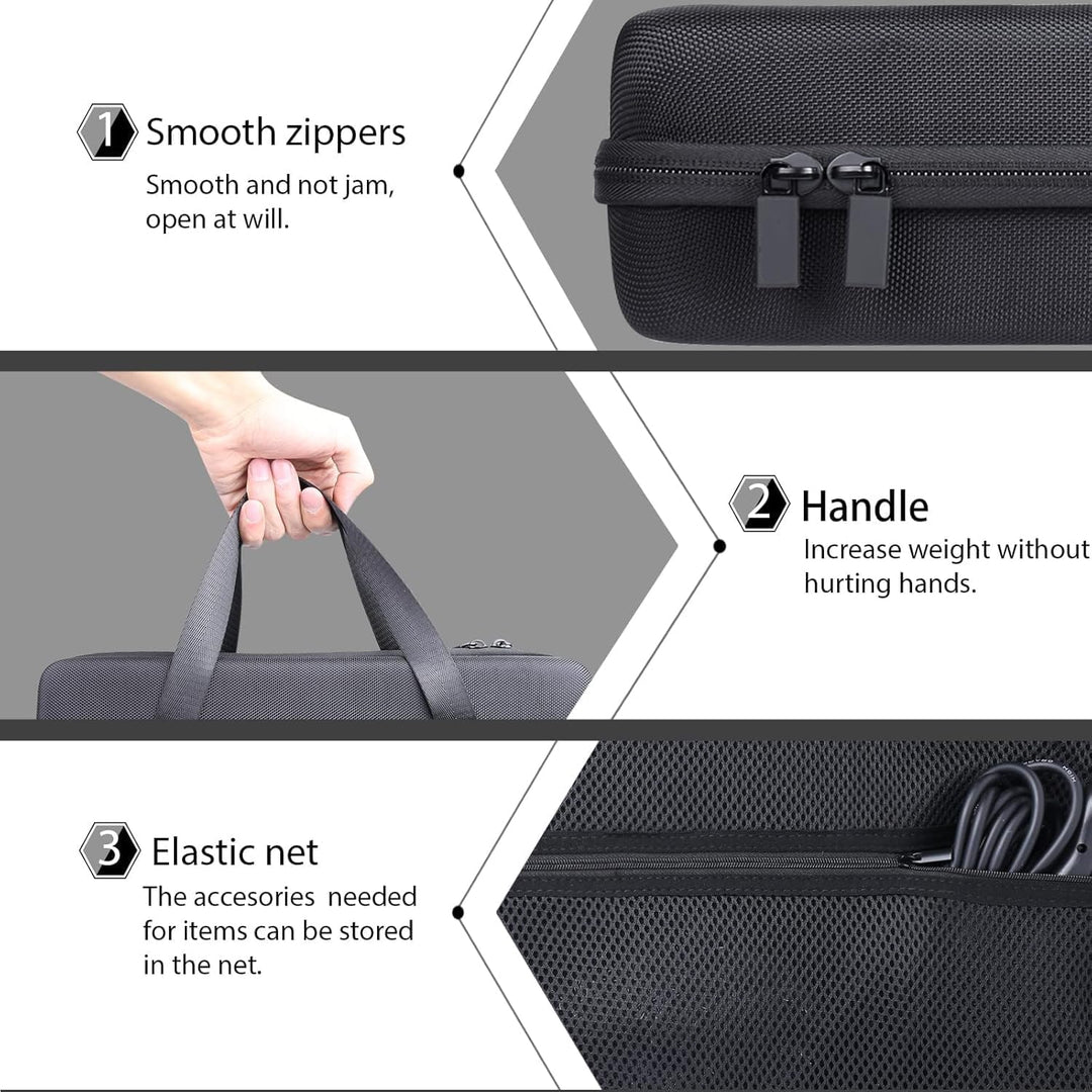 co2CREA Hart Reise Schutz Hülle Etui Tasche für Zoom H6 All Mobiler Audio Rekorder,Fits SSH-6 / EXH-