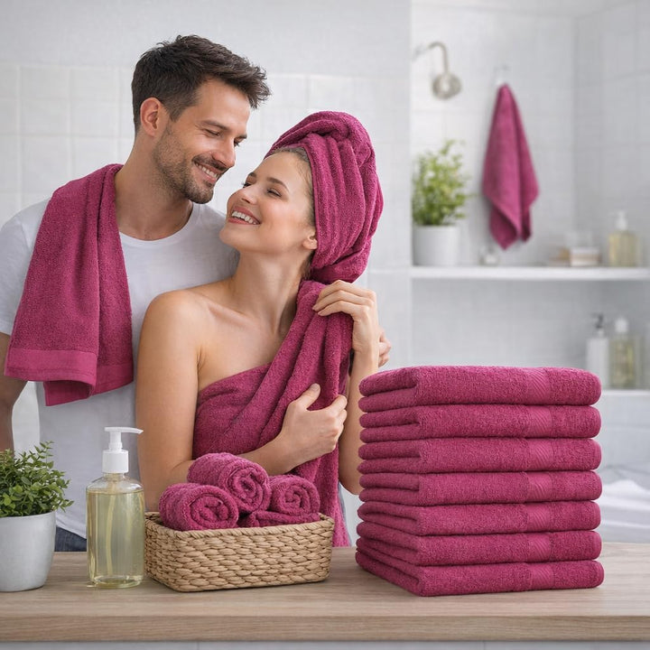 Betz Handtuch 10er Pack Handtücher Set Palermo Grösse 50x100 cm 100% Baumwolle - gut trocknend, leic