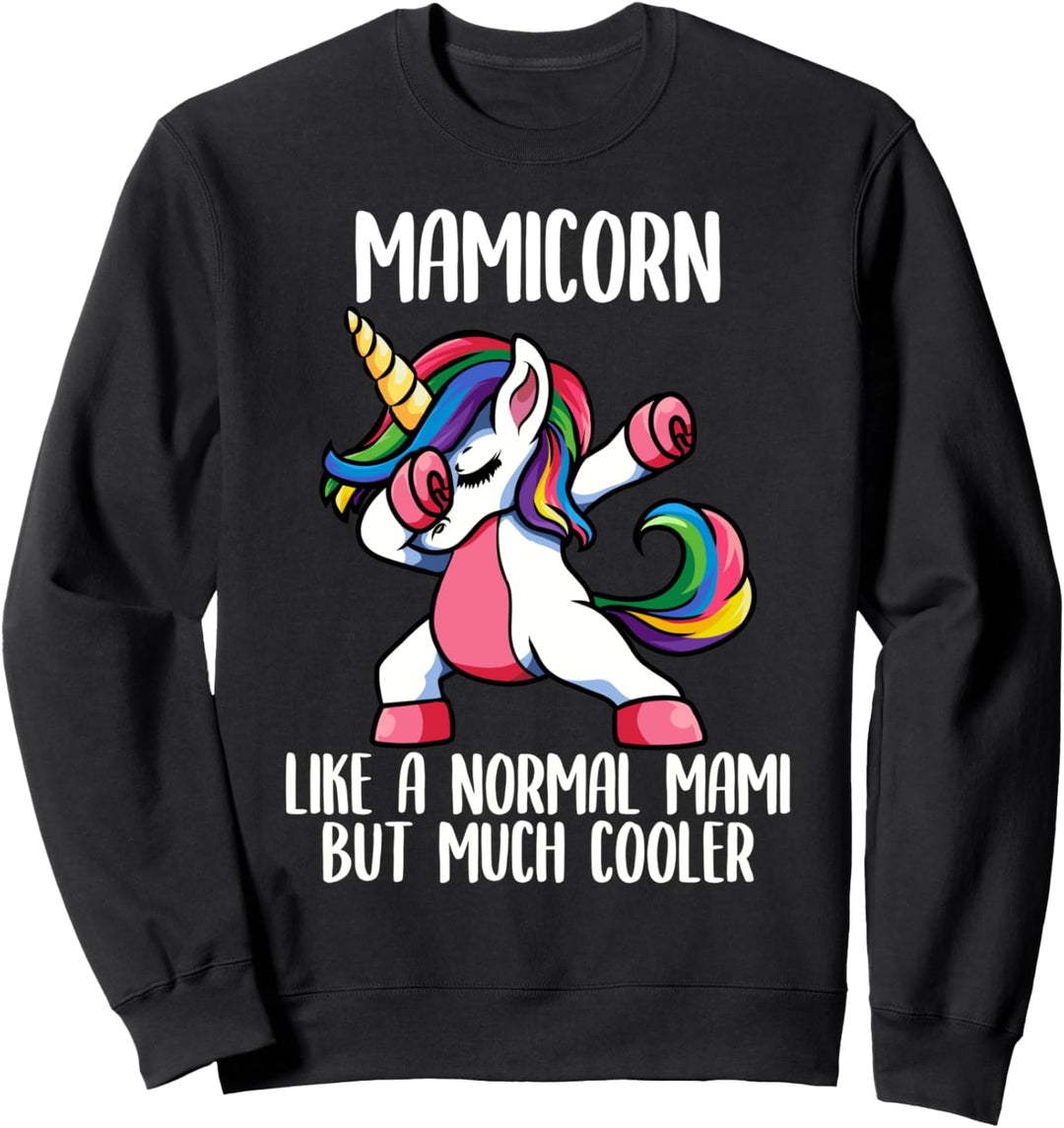 Einhorn Mami Mädchen Party Kleidung, MamiCorn Süsses Sweatshirt