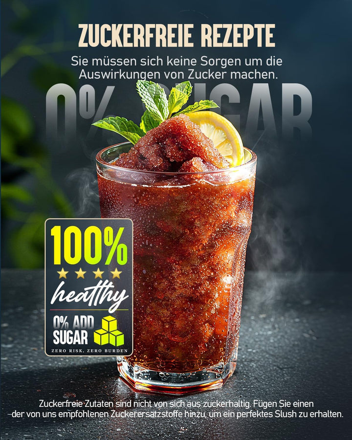Slush Maschine 2.6L, kein Eis erforderlich, Slushie für Zuhause mit Selbstreinigung, 5 voreingestell