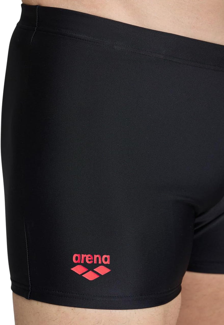 ARENA Herren Men's Dreamy Swim Short Swim Trunks (1er Pack) 44 Black-fluo Red, 44 Black-fluo Red