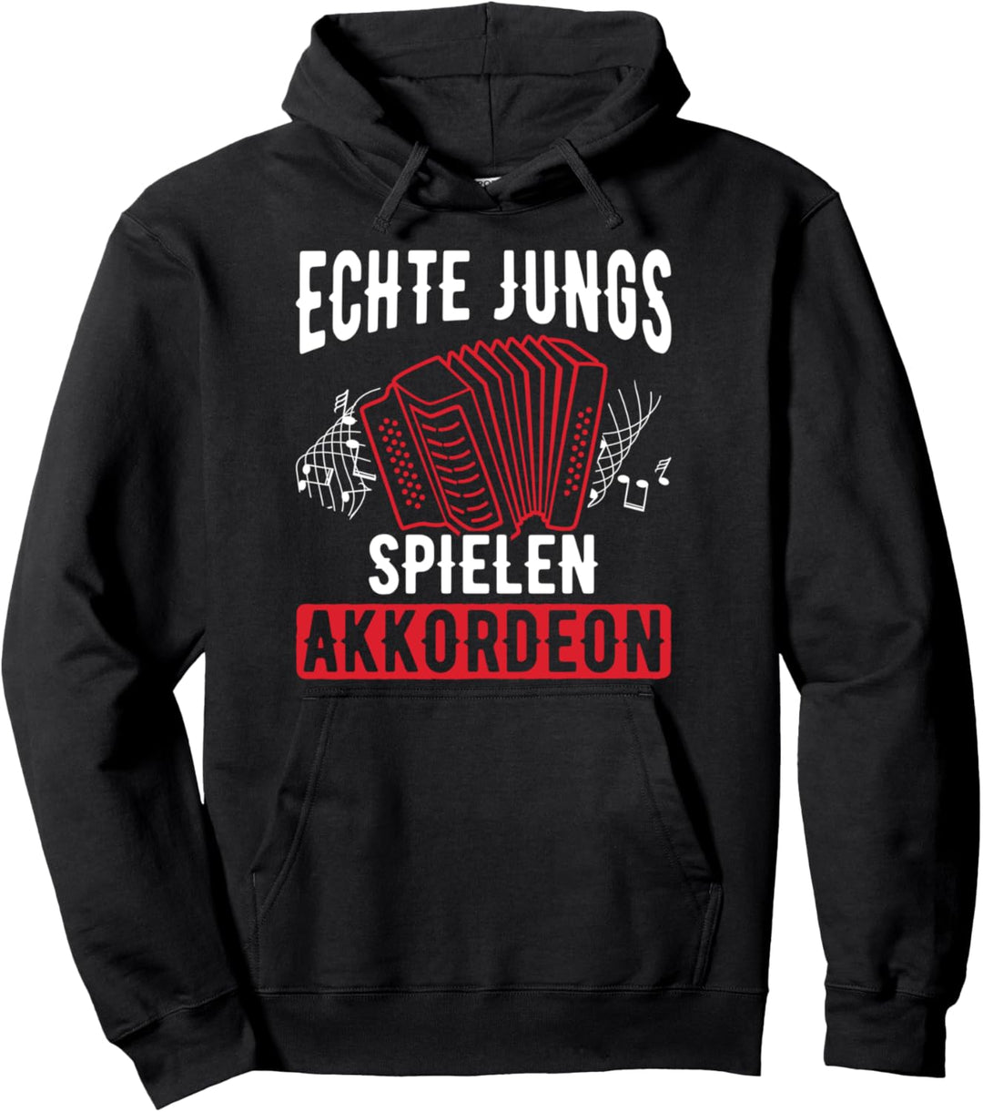 Echte Jungs Spielen Akkordeon Steirische Akkordeon Pullover Hoodie
