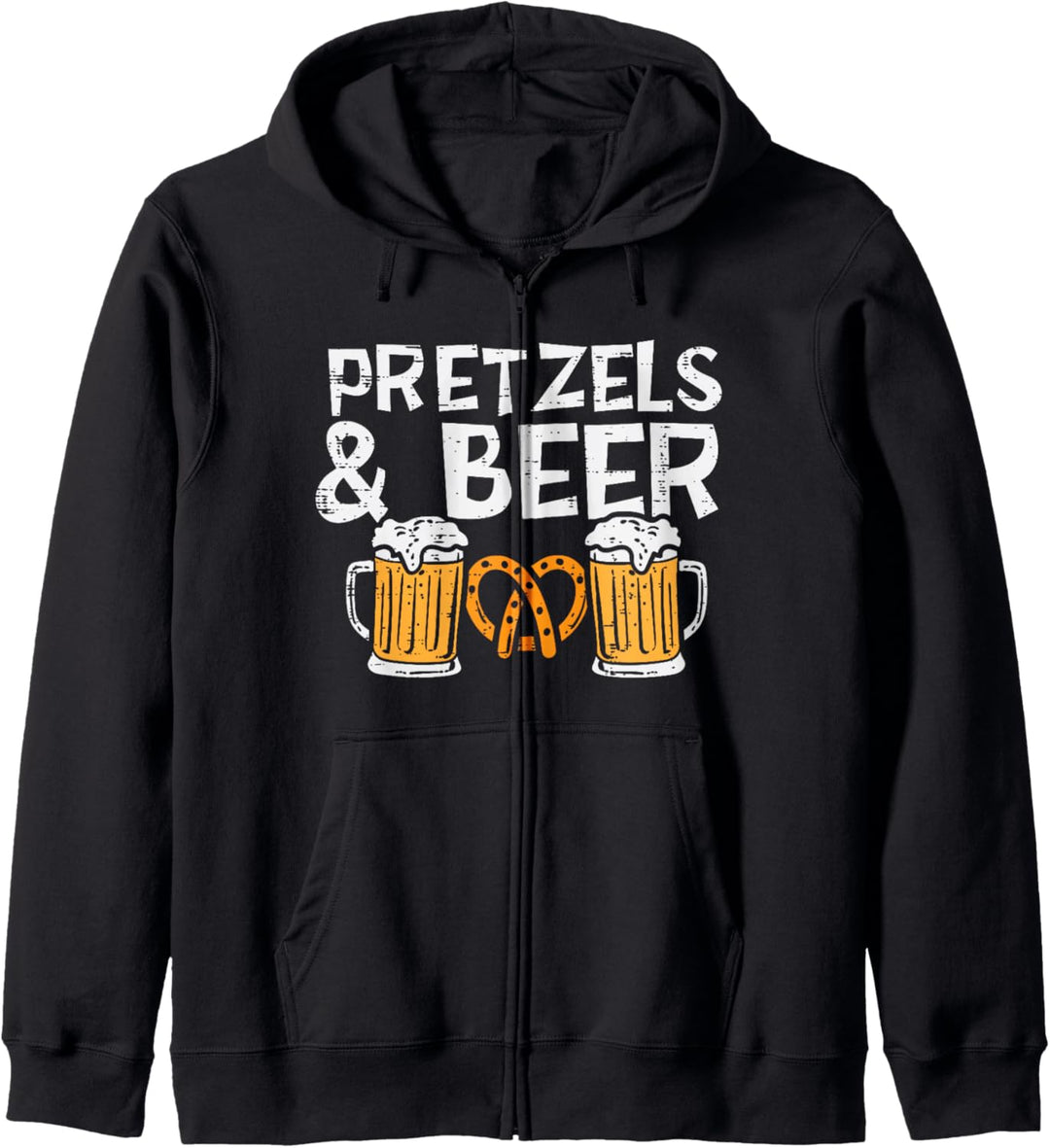 Brezeln und Bier Oktoberfest Deutsch Festival Männer Frauen Kapuzenjacke