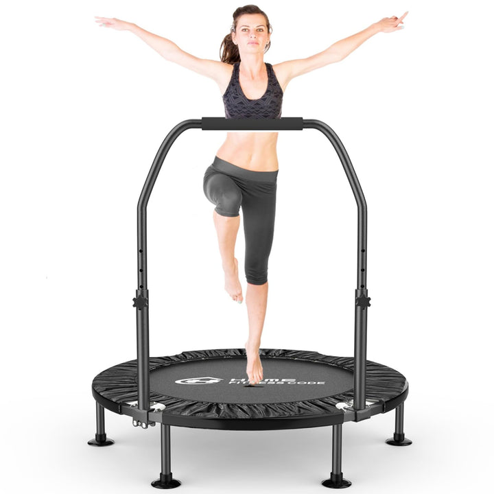 Faltbares Mini-Fitness-Trampolin-Rebounder für Erwachsene und Kinder, 150 kg Kapazität, rutschfester