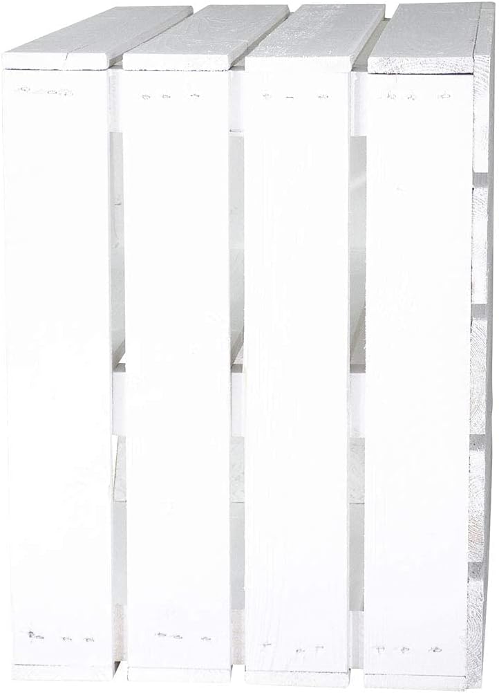 3 weisse Regalkisten, weisse Obstkiste, Massive Holzkiste +++ Masse: 50cm x 40cm x 30cm (LxBxH)