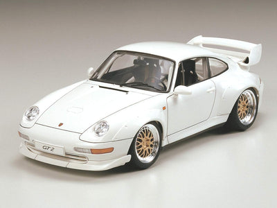 Tamiya Porsche Fahrzeug 300024247 911GT2 Club Sport/Strassenversion Automodell Bausatz 1:24, Unlacki