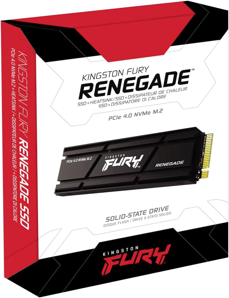 Kingston FURY Renegade 2000G PCIe 4.0 NVMe SSD W/ HEATSINK - Für Gamer, Enthusiasten und Hochleistun