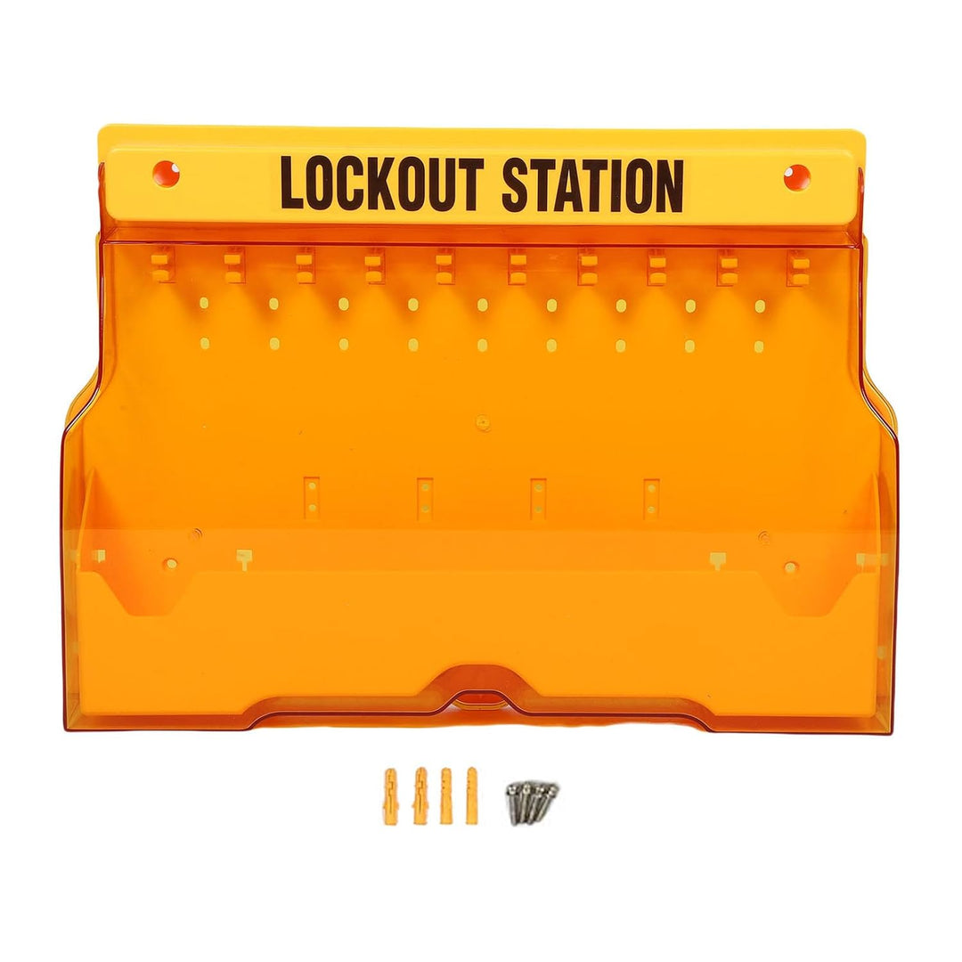Sorandy Lockout -Tagout -Station, Lock Out Kit mit Abdeckung für die Aufbewahrung, Wandmontierte Ele