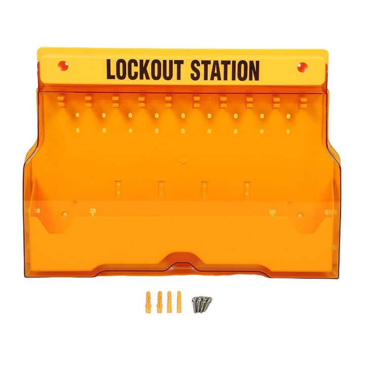 Sorandy Lockout -Tagout -Station, Lock Out Kit mit Abdeckung für die Aufbewahrung, Wandmontierte Ele