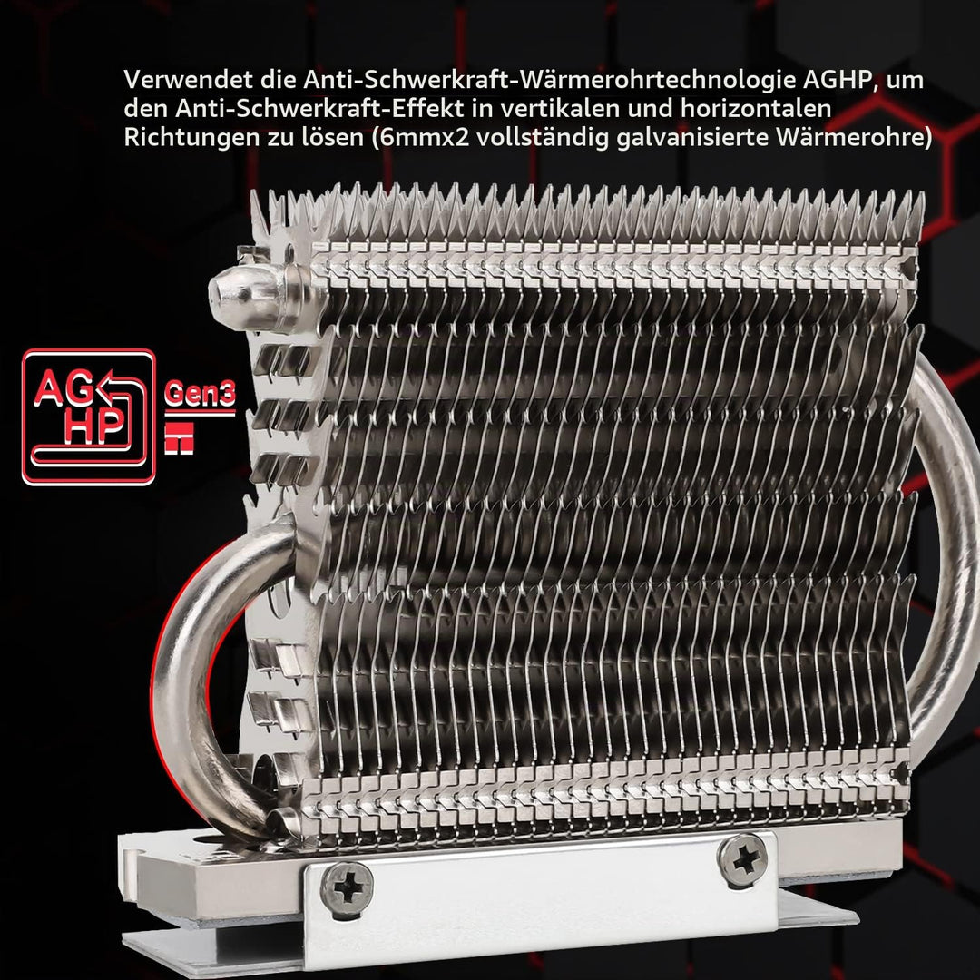 Thermalright HR-09 2280 PRO SSD Kühlkörper, doppelseitiger Kühlkörper, mit thermischem Silikon Pad f