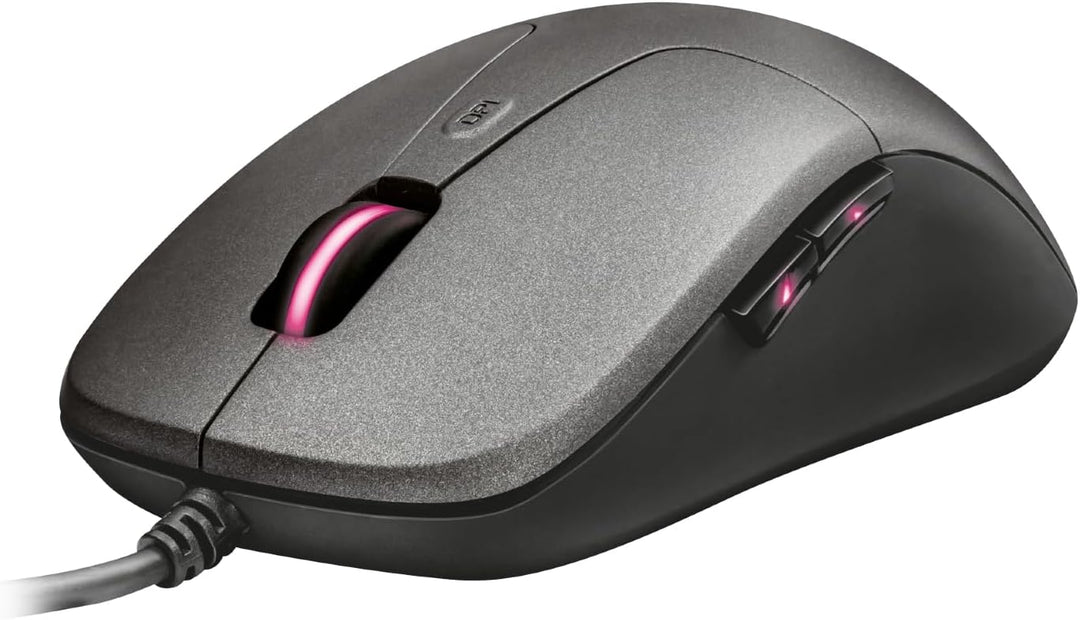 Trust Gaming GXT 180 Kusan Esports Gaming Maus (100-5000 DPI, 6 programmierbaren Tasten, USB, Co-dev