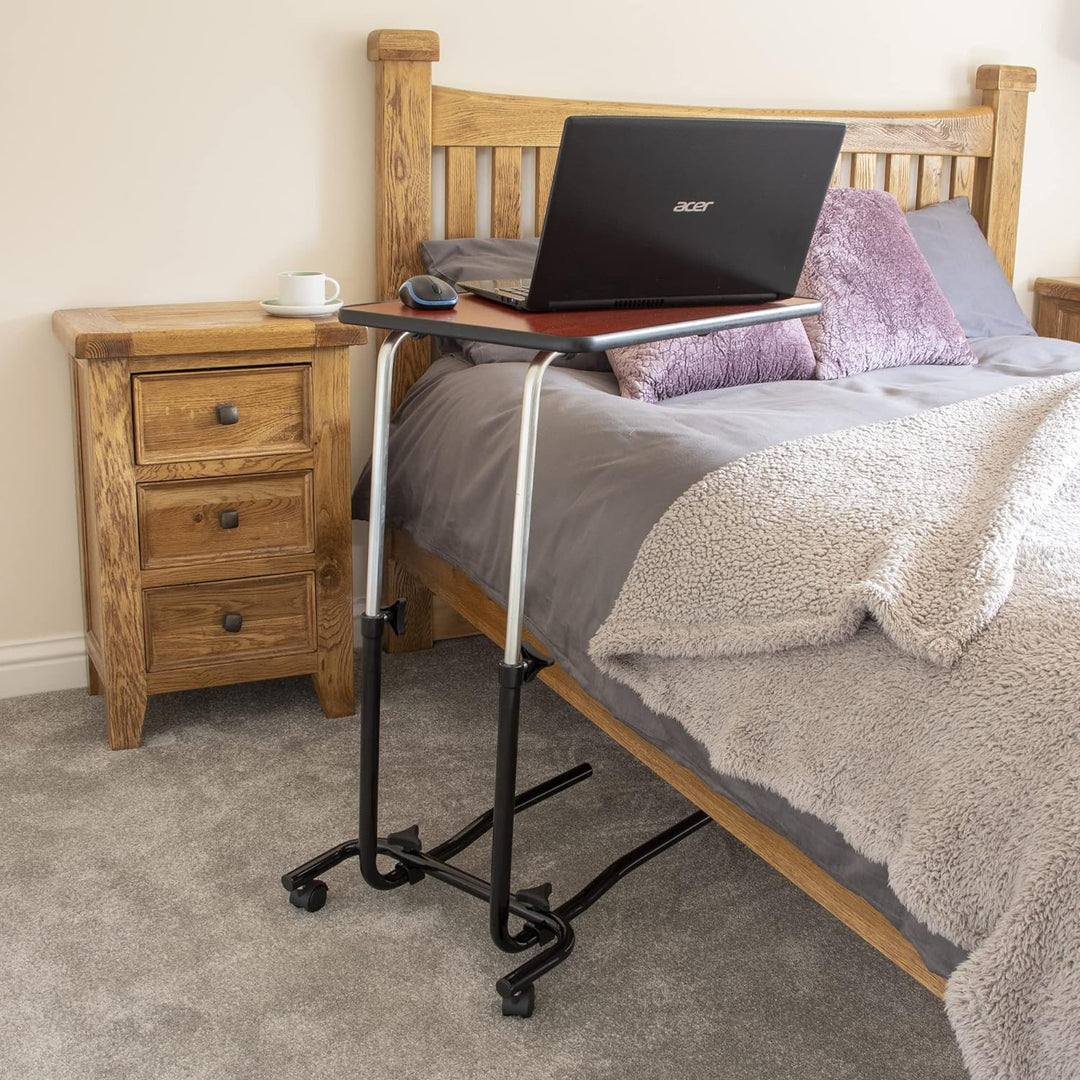 NRS Healthcare M01278 Überbett- und Stuhltisch im Divan-Stil, neigbar und verstellbar Ohne Räder, Oh