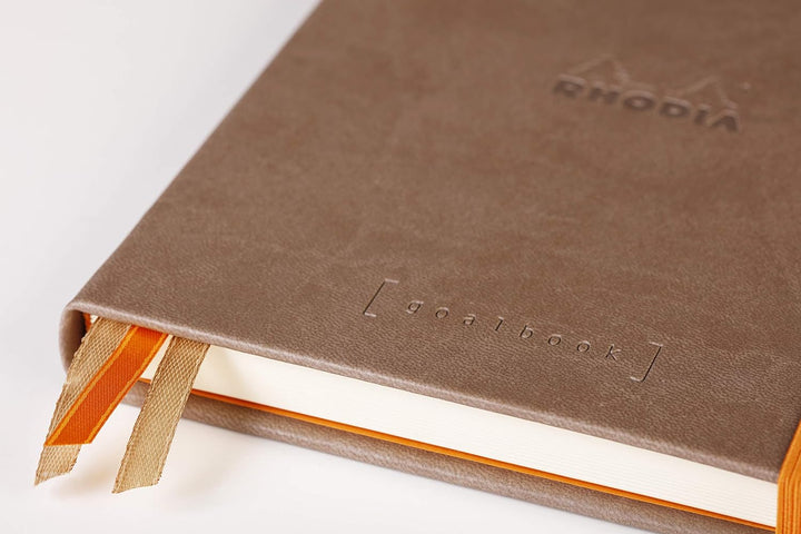 Rhodia 118573C Notizheft Goalbook (DIN A5, 14,8 x 21 cm, Dot, praktisch und trendige, mit festem Dec