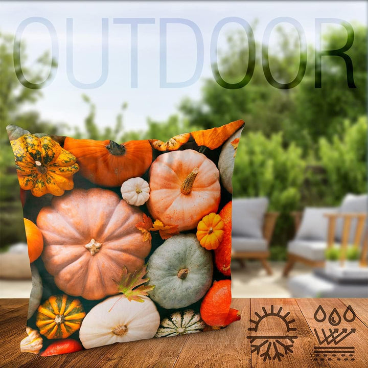 VOID Kürbis Herbst Halloween Kissenbezug Kissenhülle Sofakissen Kissen Deko Outdoor-Kissen Dekokisse