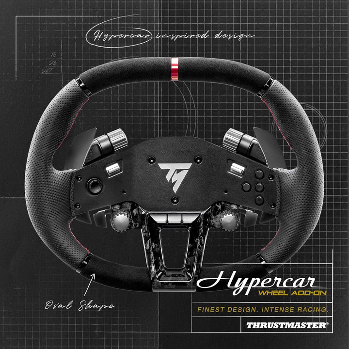 Thrustmaster Hypercar Wheel Add-On, Premium-Lenkrad, Für PC und Konsolen