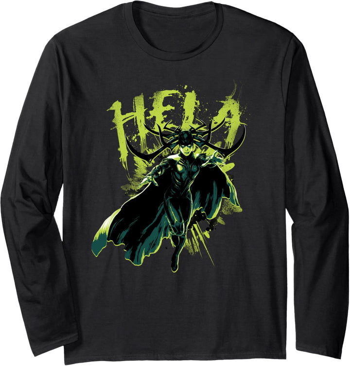 Marvel Hela Thor Ragnarok Goddess of Death Langarmshirt