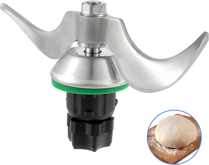 Passend für Vorwerk Thermomix TM5/TM6 Edelstahl Teigmischmesser (mit Dichtungsring) Küchenmaschinen-