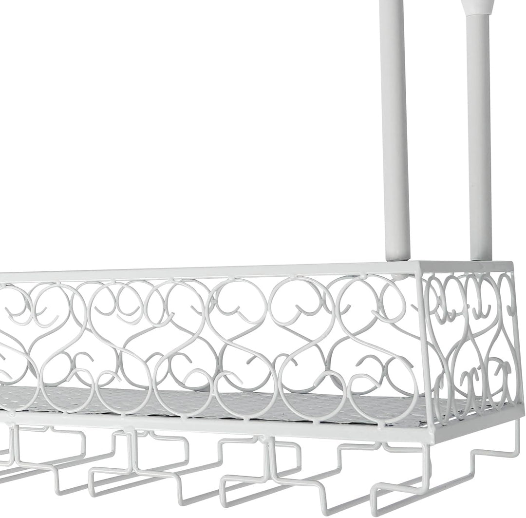 Industrial Vintage Bar schwimmende Regal 120x30cm Weiss Bar schwimmende Regale für Wand Decke montie