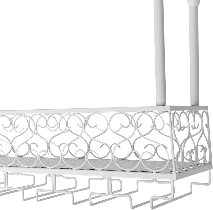 Industrial Vintage Bar schwimmende Regal 120x30cm Weiss Bar schwimmende Regale für Wand Decke montie