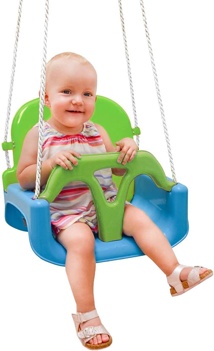LittleTom 3-in-1 Babyschaukel Outdoor ab 6 Monate - 40x43x33 Gartenschaukel Baby Schaukel Kleinkinde