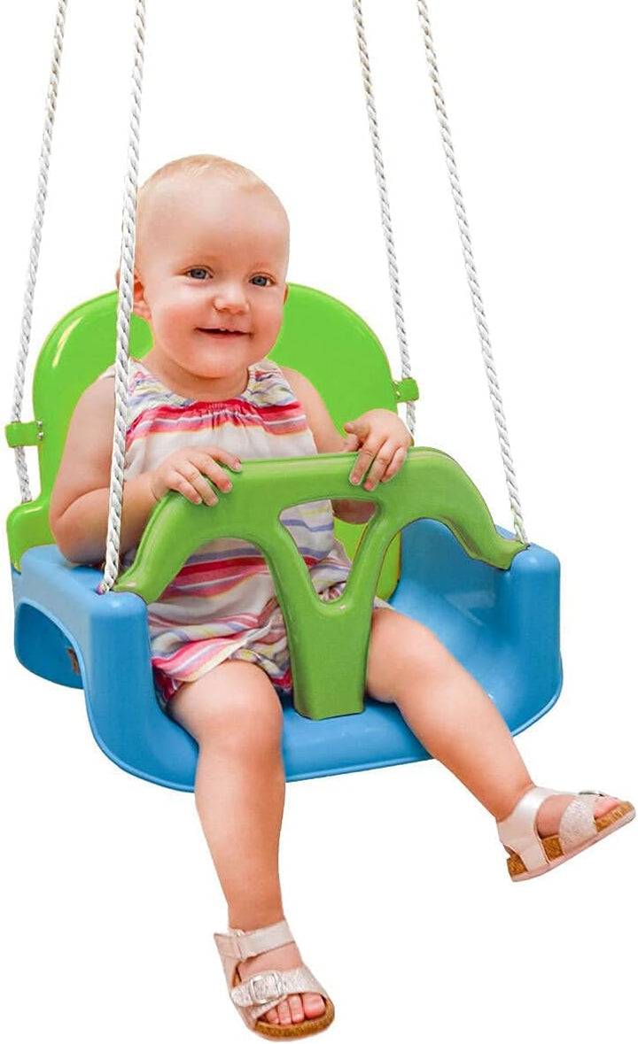 LittleTom 3-in-1 Babyschaukel Outdoor ab 6 Monate - 40x43x33 Gartenschaukel Baby Schaukel Kleinkinde