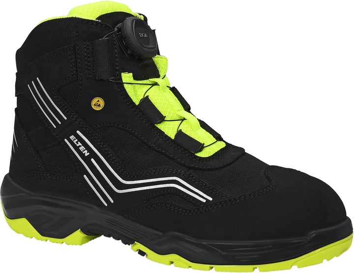 Elten Sicherheitsschnürstiefel "Ambition Boa Mid" ESD S2, Grösse 42, 76752-42 42 EU, 42 EU