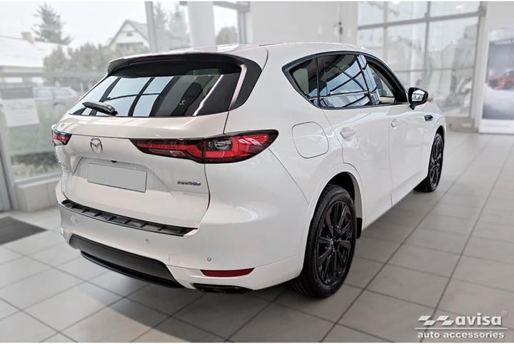 Avisa Schwarz Edelstahl Heckstossstangenschutz kompatibel mit Mazda CX-60 (KH) 2022- 'STRONG EDITION