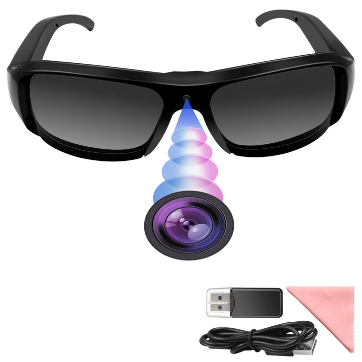 Sport Brillenkamera, Action Cam HD 1080P Sonnenbrille Sport Kamera Mini Action Kamera, Fahrrad Motor