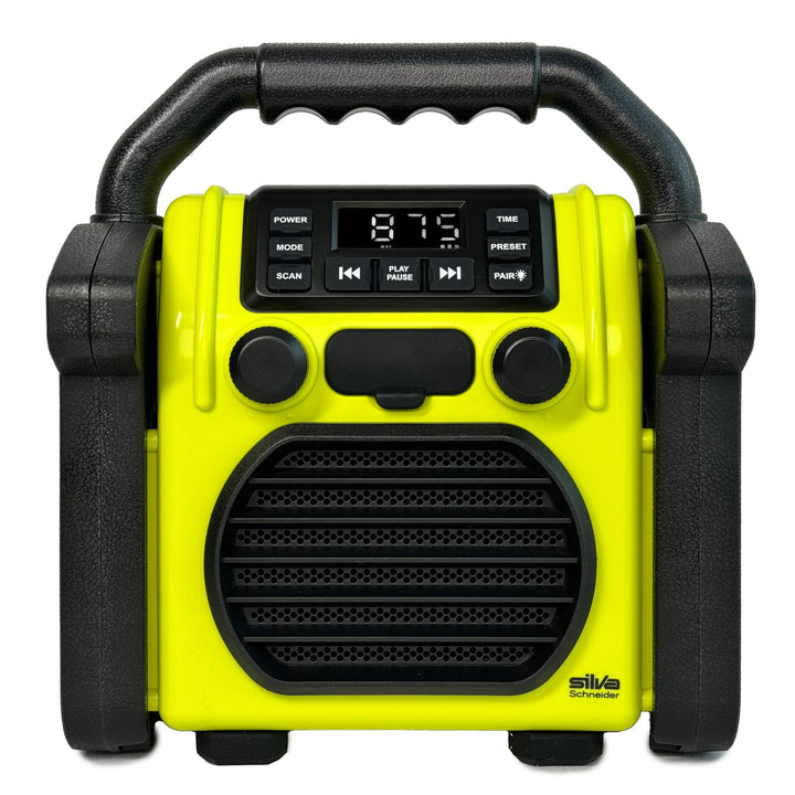 BR 230 BT, Baustellenradio Bluetooth - Neongelb/Offwhite - Silva Schneider - Digitales PPL Radio, 10