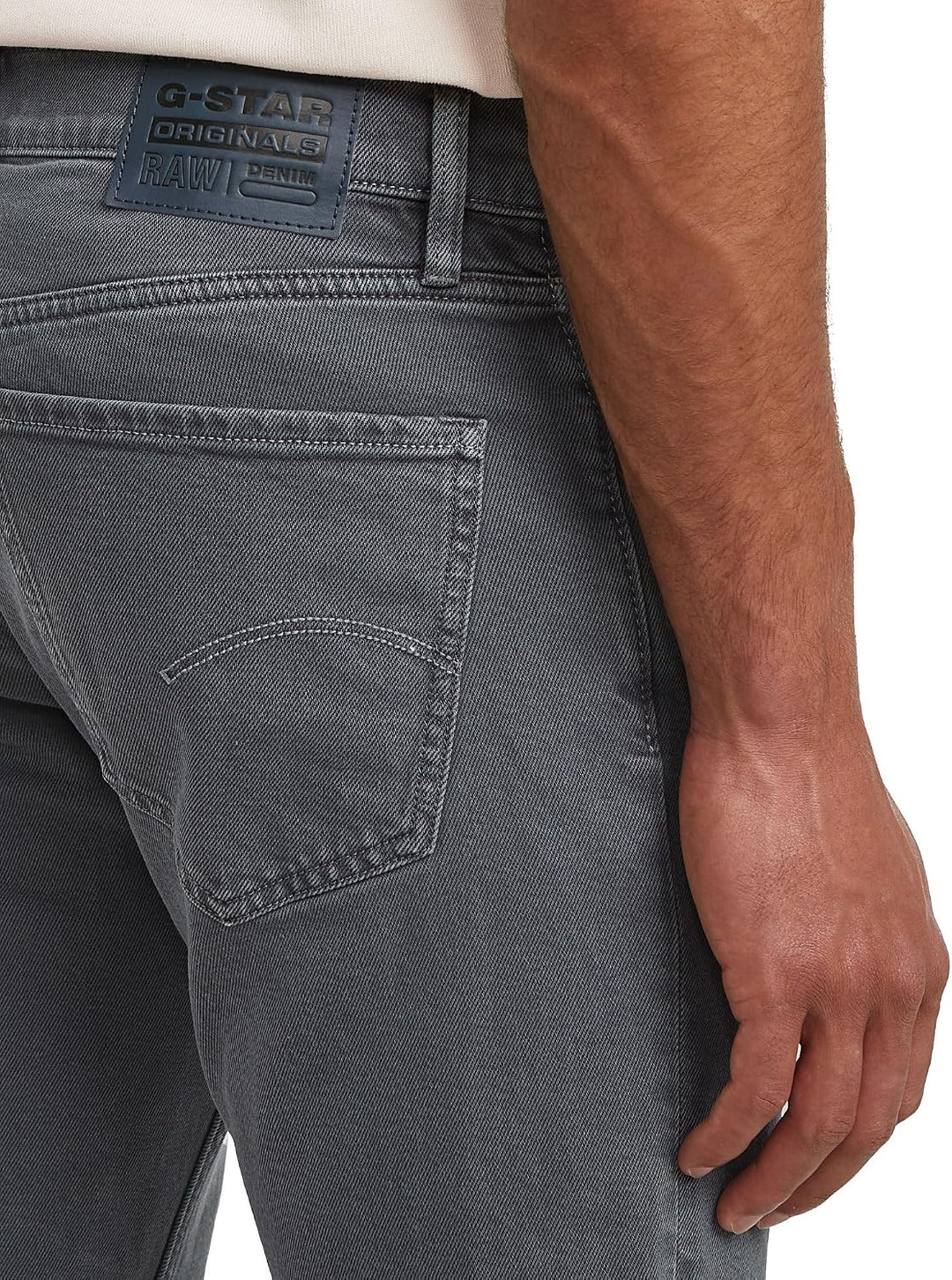 G-Star Raw Herren Jeans Mosa Straight Jeans 26W / 30L Mehrfarben (India Ink/Folkstone Gray Double Dy