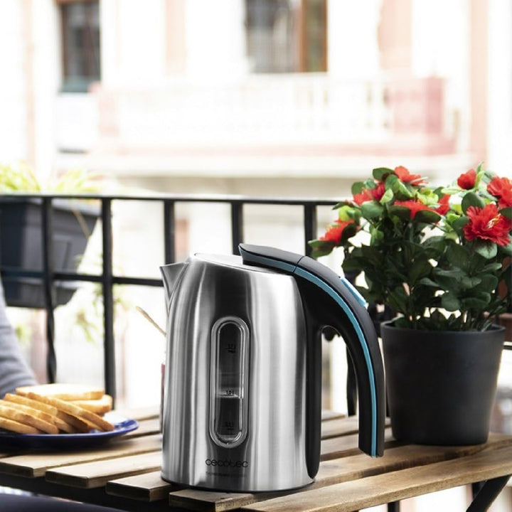 Cecotec Elektrischer Wasserkocher ThermoSense 270 Stahl. 1,7 Liter, BPA-frei, 2200 W Leistung, 360º-