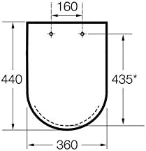 Roca Hall A80162B004 – WC-Sitz (335 x 560), Farbe: weiss
