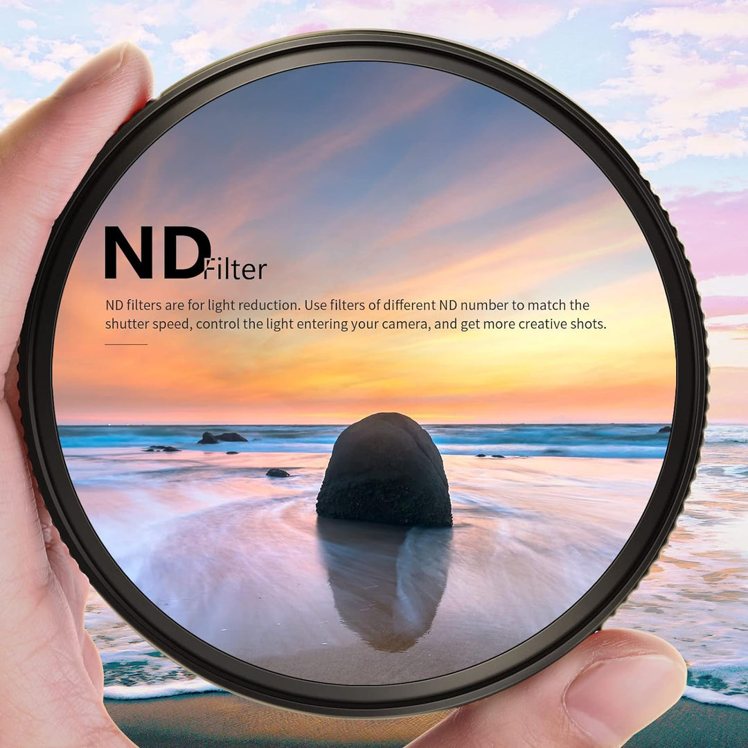 NEEWER 58mm Graufilter ND1000 (10 Stops) ND Filter mit Nanobeschichtungen/optisch HD Glas/ultradünne