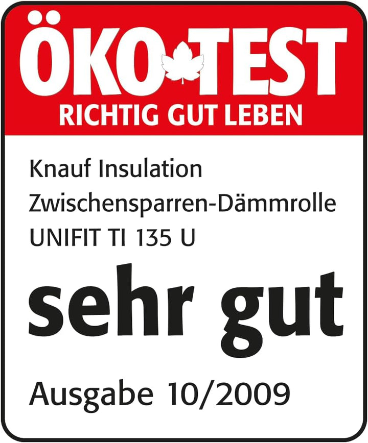 KNAUF Unifit Dämmwolle WLG 035 Glaswolle TI 135 U (180 x 2900 x 1200 mm)