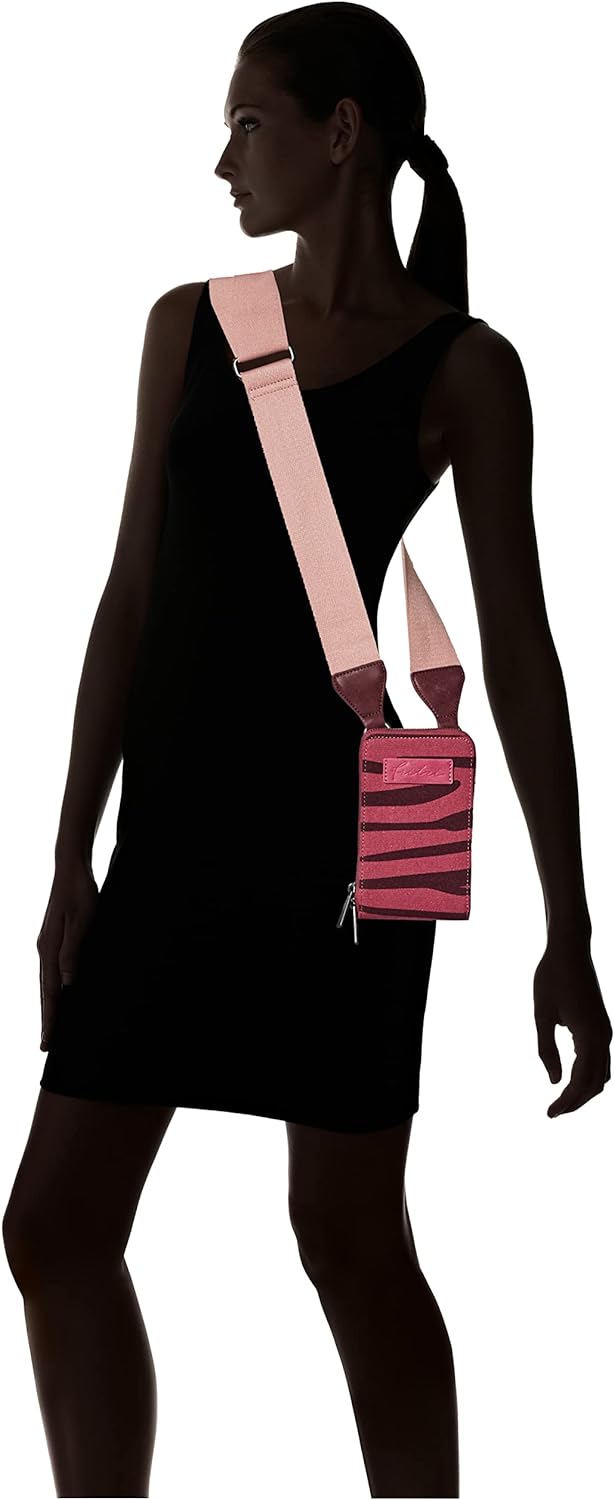 Fritzi aus Preussen Izzy08 Jozy Canvas Handytasche 11 cm Canvas Zebra Pink, Canvas Zebra Pink