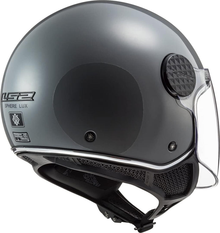 LS2 Jethelm LS2 Sphere Lux Nardo grau | Klares Visier | | Microlock-Verschluss | Polycarbonat | geei