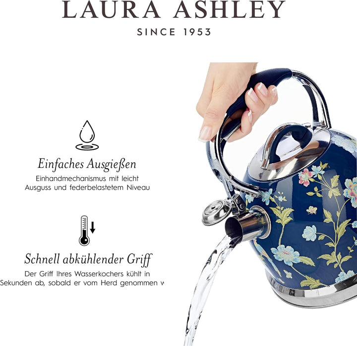 Laura Ashley Toaster und Stove Top Wasserkocher Set von VQ (Elveden Marine, Induktions Wasserkocher
