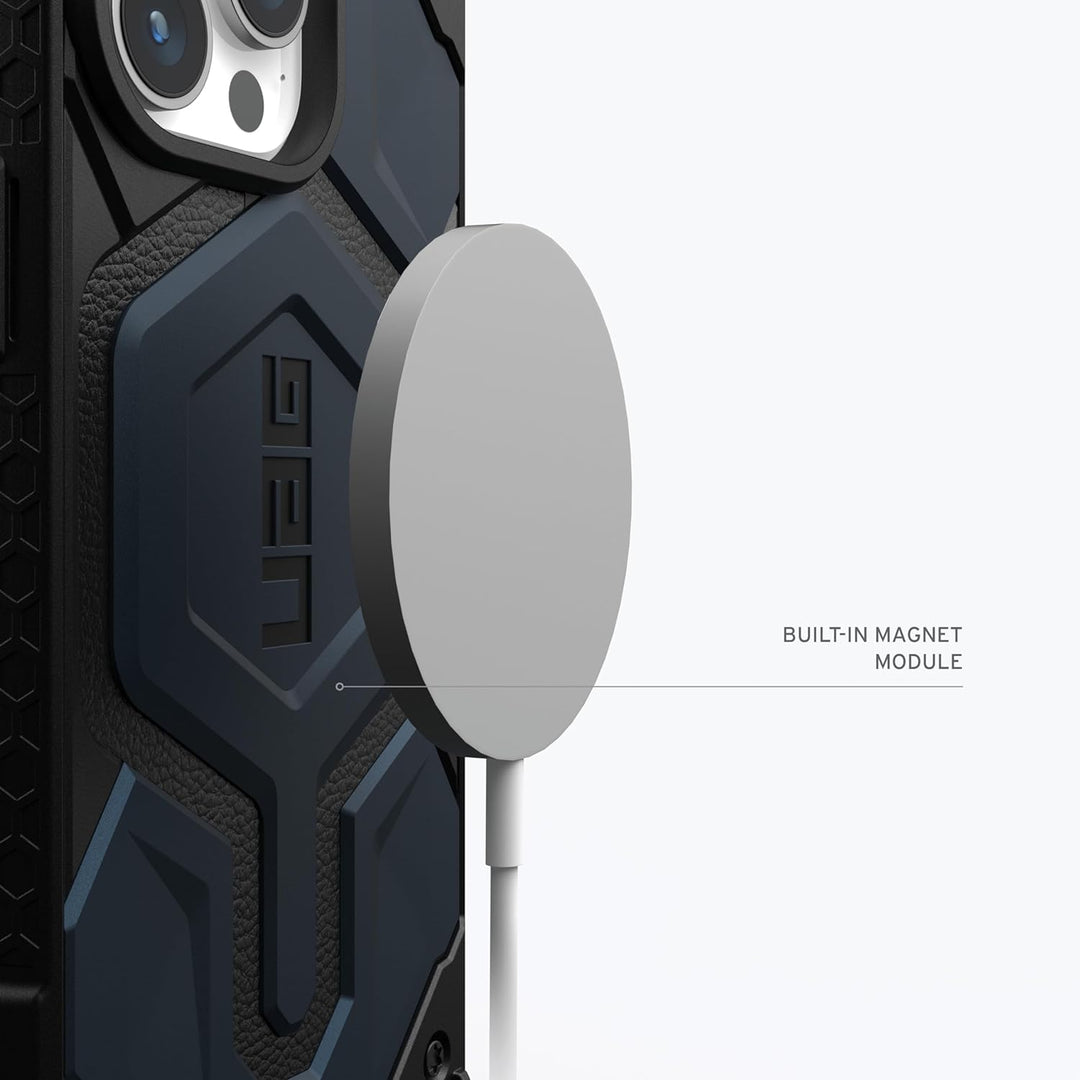 URBAN ARMOR GEAR Monarch Pro Schutzhülle kompatibel mit Apple iPhone 15 Pro Max Hülle [Wireless Char
