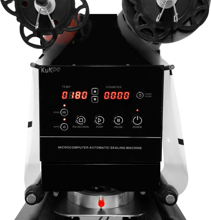 Tassenversiegelungsmaschine, elektrisch, 500 W, vollautomatisches Vakuumiergerät, Steuerung, LCD-Pan