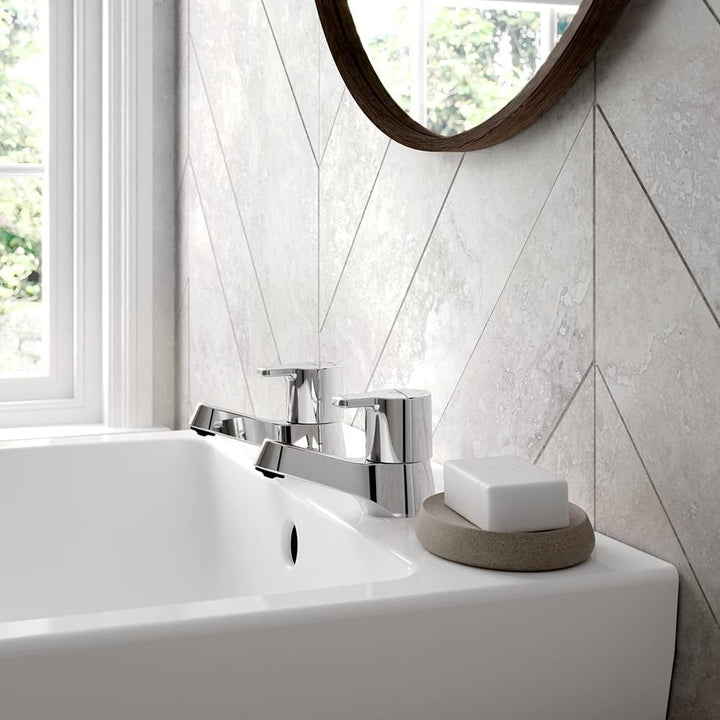 Ideal Standard B1146AA Waschtischarmatur Calista, Chrom Basin Pillar Taps, Basin Pillar Taps