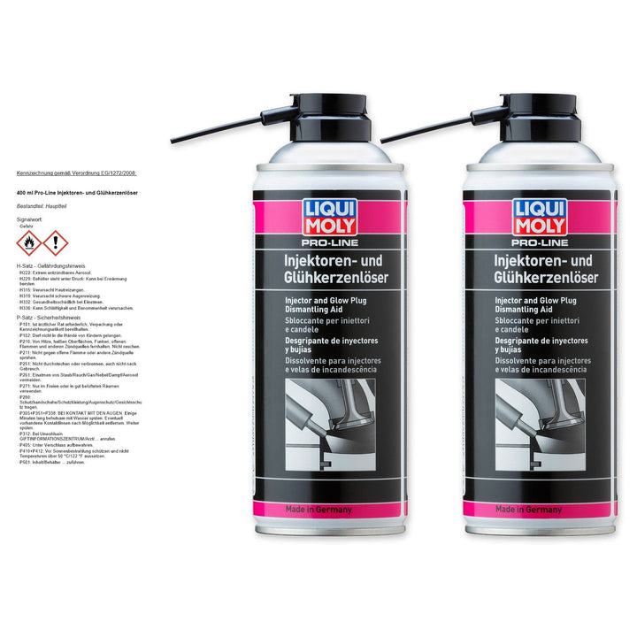 2x LIQUI MOLY 3379 Pro-Line Injektorenlöser Lösemittel Glühkerzen Zündkerzen
